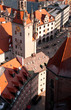Old Town Hall and roofs of Munich