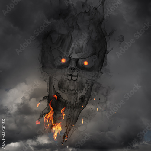 Illustration: Ghost skull Ghost skull