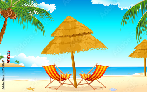 Vector: Calm Beach Calm Beach