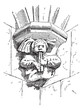 Vektor: Grotesque Figure, vintage engraving Grotesque Figure, vintage engraving