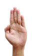 Foto: women hand make thumbs up isolated over white women hand make thumbs up isolated over white
