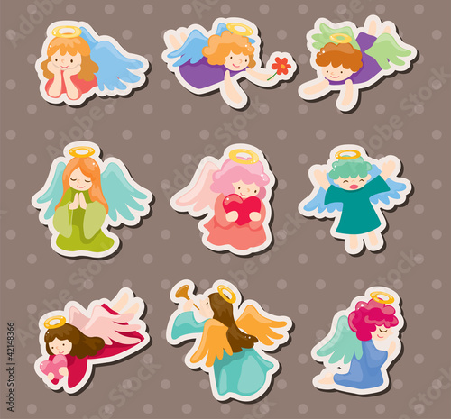 Vector: angel stickers angel stickers