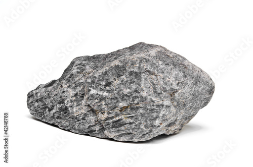 Photo: Rock boulder isolated on white Rock boulder isolated on white
