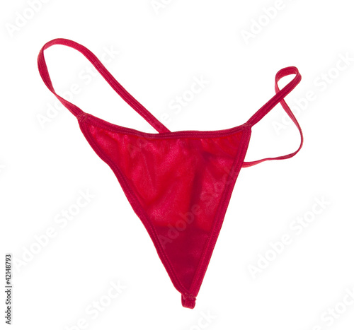 Photo: Red thong lingerie panties Red thong lingerie panties