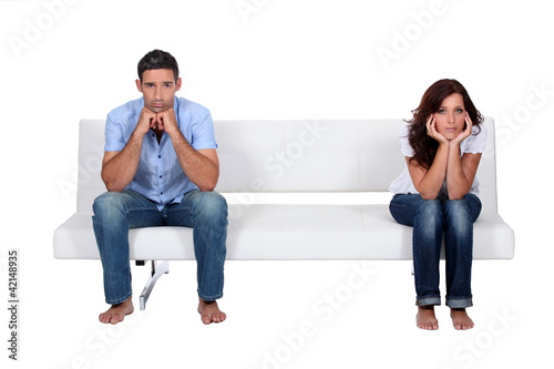 Photo: bored couple bored couple