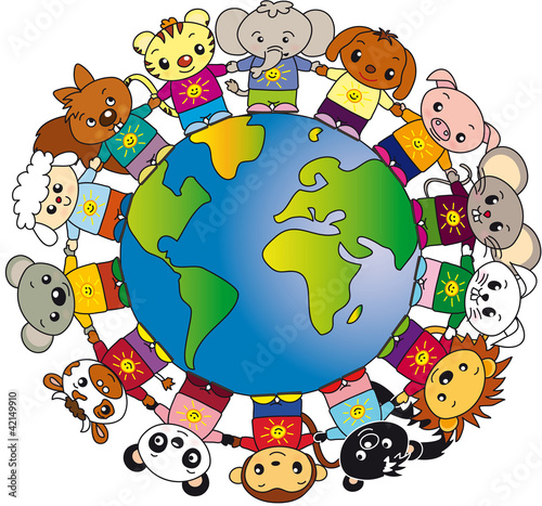 Illustration: animals world animals world