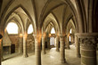 The cloister. Mont Saint-Michel, Normandy, France