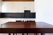Photo: wooden kitchen table, rural home interior wooden kitchen table, rural home interior