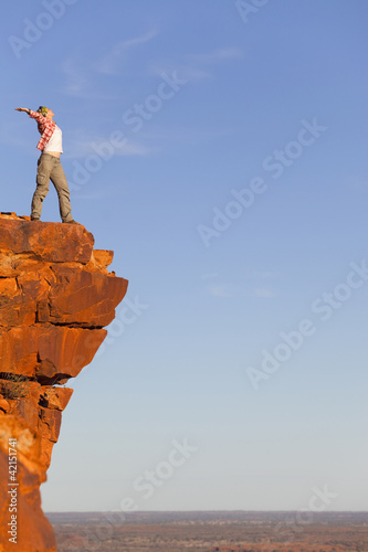 Photo: freedom woman on the rock freedom woman on the rock