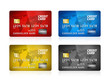 Illustration: Credit Card Collection Isolated Credit Card Collection Isolated