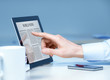 Analyzing business news on modern device