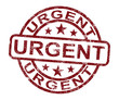 Urgent Stamp Shows Speedy Rush Delivery