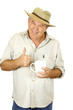 Thumbs Up Man With Coffee