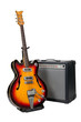 Guitar and amplifier