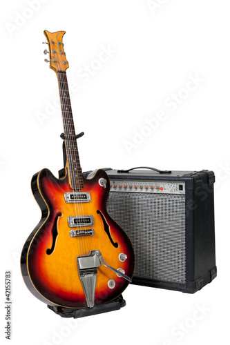Photo: Guitar and amplifier Guitar and amplifier