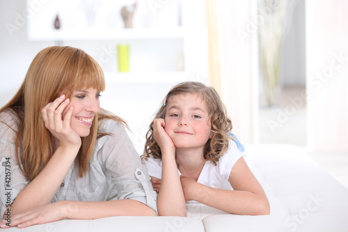 Photo: Mother spending quality time with her daughter Mother spending quality time with her daughter