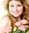 Girl with flowers