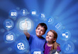 Foto: Kids accessing modern entertainment applications from the cloud Kids accessing modern entertainment applications from the cloud