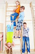 Primary school students in gym