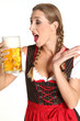 Frau im Dirndl