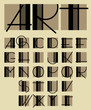 original unique contemporary alphabet design