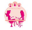 Young lady doing manicure in beauty salon