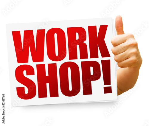 Illustration: Workshop! Button, Icon Workshop! Button, Icon