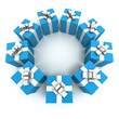 blue gift boxes circle 2