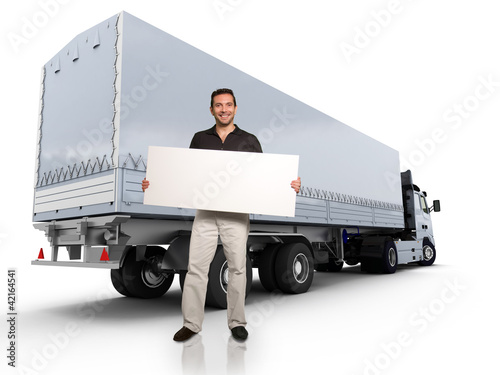 Photo: Road transport message Road transport message