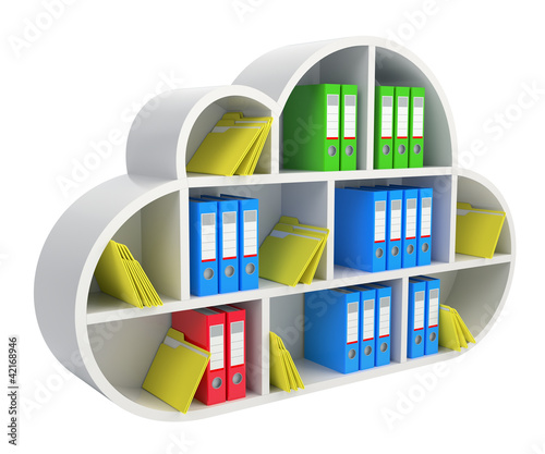 Illustration: Cloud computing concept Cloud computing concept