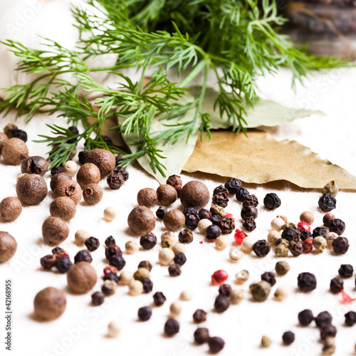 Photo: Different peppercorns Different peppercorns