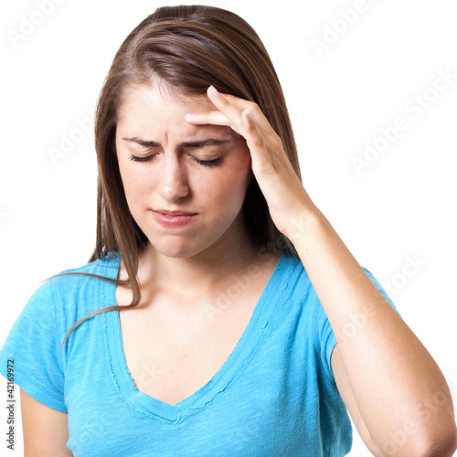 Photo: girl with headache girl with headache