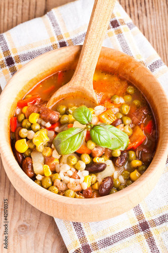 Photo: Minestrone soup Minestrone soup