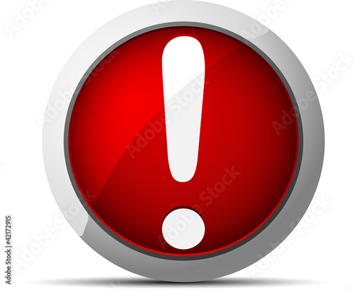 Illustration: Exclamation danger sign Exclamation danger sign