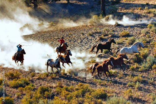 Photo: Cowboy and Cowgirl Chase Cowboy and Cowgirl Chase