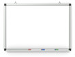 Whiteboard. Blank Whiteboard mounted on wall. 3x marker pens.