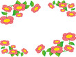 Illustration of beautiful red periwinkle