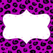 Leopard retro frame for your text