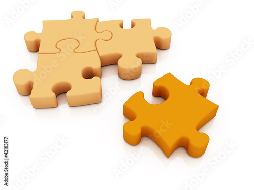 Illustration: solution puzzle solution puzzle