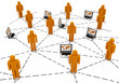Illustration: Business team Network isolated on white Business team Network isolated on white