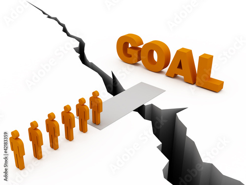 Illustration: common goal concept common goal concept