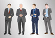 4 Silhouetten männlich business