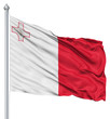 Waving flag of Malta