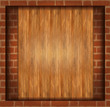 background wood brick wall