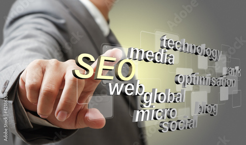Illustration: 3d SEO search engine optimization as concept 3d SEO search engine optimization as concept