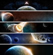 Planet apocalypse web banner collection