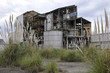 Rusted and Old Factory with Vegetation