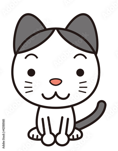 Vektor: お座り猫 お座り猫