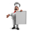 Illustration: 3d rendered illustration of a kitchen chef 3d rendered illustration of a kitchen chef