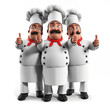 Illustration: 3d rendered illustration of a kitchen chef 3d rendered illustration of a kitchen chef